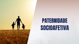 Paternidade socioafetiva [upl. by Dnamron]