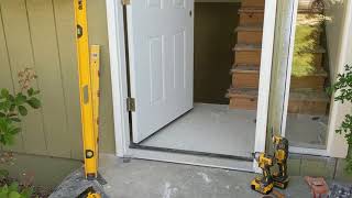 Jeld Wen Front Door Installation  Really crappy products and craftsmanship PART 1 [upl. by Suryc635]