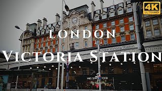 London Victoria Station Walk Through England 4K [upl. by Adnirolc]