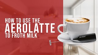 How To Use the AeroLatte To Froth Milk [upl. by Dleifxam]