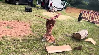 A fabulous range of wooden sculpture at Caerleon festival 2024 [upl. by Roeser]