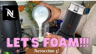 How To Foam Milk With Aeroccino 3 Make Coffee With Foam Tips amp Tricks  Easy Foamed Latte Recipe [upl. by Artinak331]