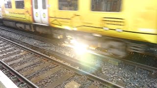 Merseyrail 507 009 making arcs at Birkdale station [upl. by Annehsat603]