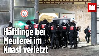 Gefängnismeuterei Polizei stürmt Knast in Thüringen  JVA Untermaßfeld [upl. by Youngran]