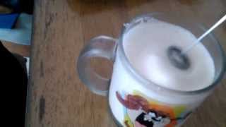 Aerolatte Review Frothing Cold Milk In Under 1 Minute [upl. by Lawtun86]